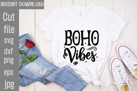 Boho Vibes SVG Cut File