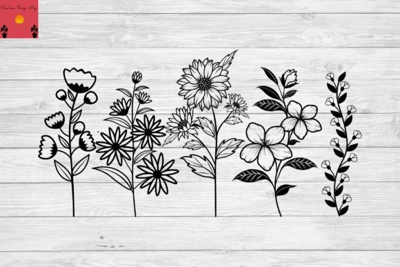 Flowers Svg Bundle, Flower Svg