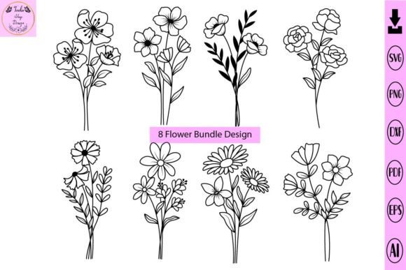 Flowers SVG Bundle: Flower SVG