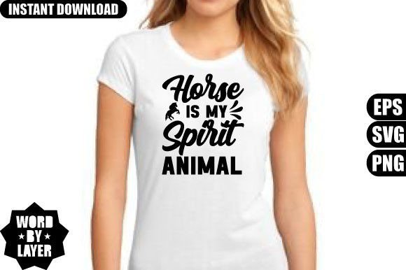 Horse Is My Spirit Animal SVG Design
